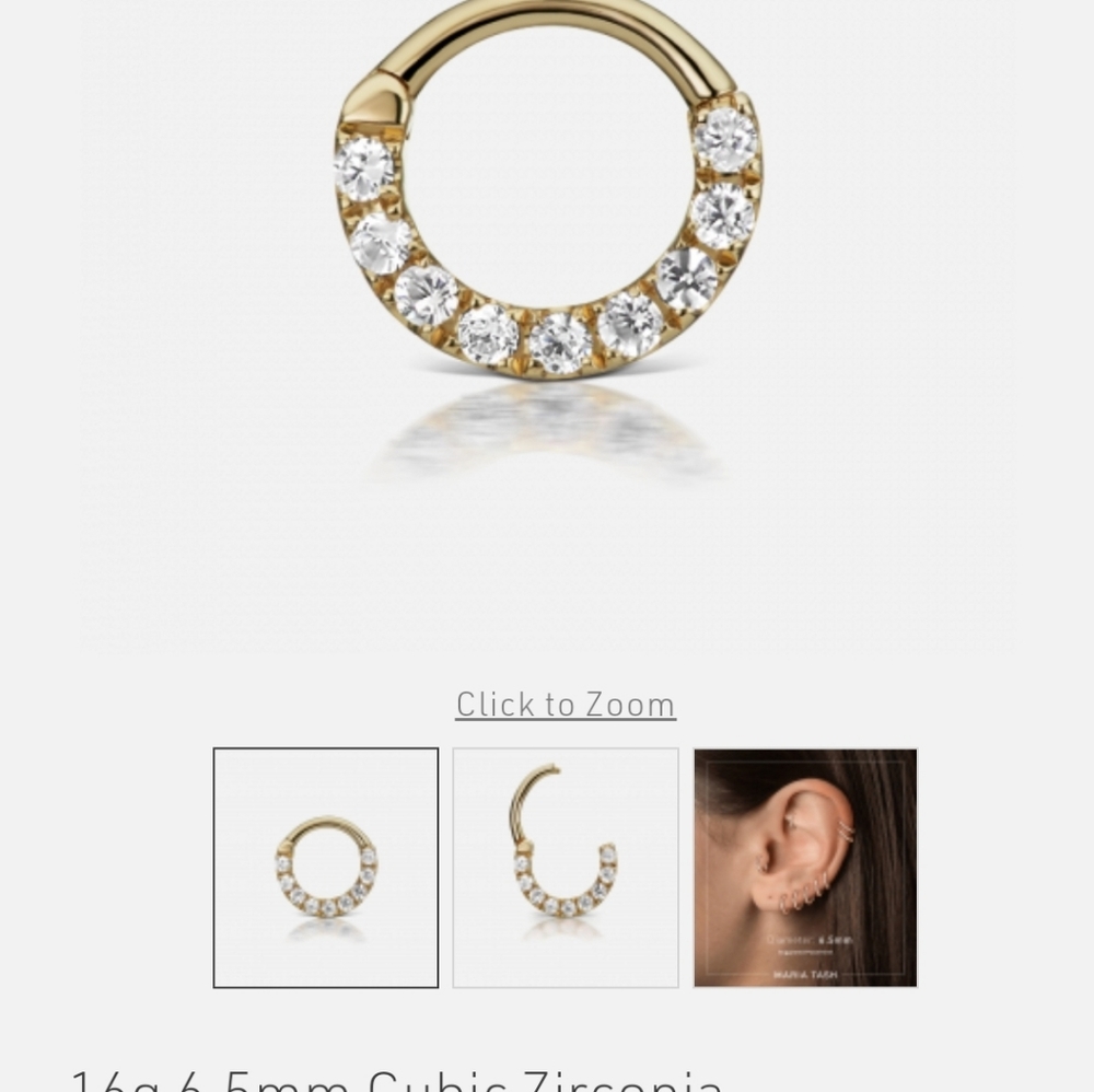 Maria Tash New Horizontal Eternity Clicker